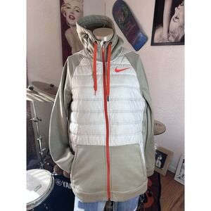 Nike Therma Winterized Training Hoodie Beige Size Small Long Sleeve BV6298-342